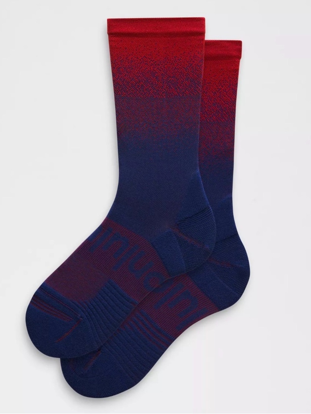 🆕 LULULEMON Power Stride Crew Socks Oxford Red/Clubhouse Blue NWT Unisex